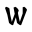 w