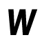 w